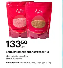 Storcash Salte karamellperler strøssel Nic tilbud