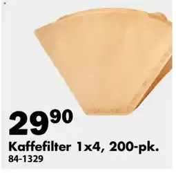 Biltema Kaffefilter 1x4, 200-pk. tilbud