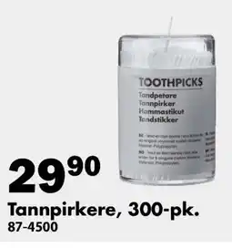 Biltema Tannpirkere, 300-pk. tilbud
