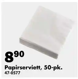 Biltema Papirserviett, 50-pk. tilbud