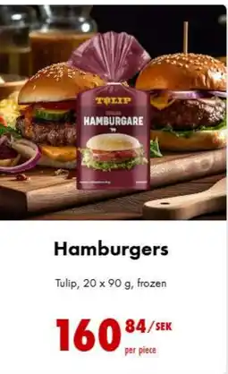 Nordby Supermarket Tulip Hamburgers tilbud