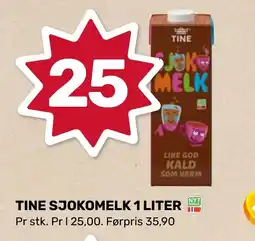 Coop Marked Tine sjokomelk tilbud
