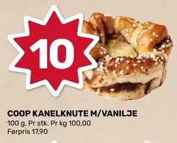 Coop Marked Coop kanelknute m/vanilje tilbud