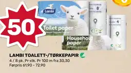 Coop Marked Lambi toalett-/tørkepapir tilbud