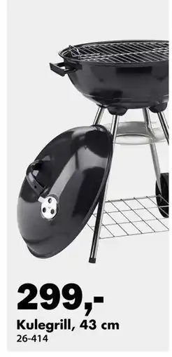 Biltema Kulegrill, 43 cm tilbud