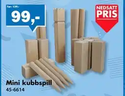 Biltema Mini kubbspill tilbud