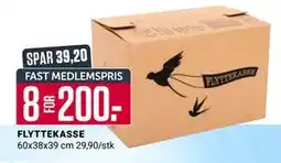Europris FLYTTEKASSE, Medlemspris tilbud