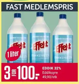Europris EDDIK 32%, Medlemspris tilbud