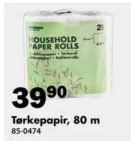 Biltema Tørkepapir, 80 m tilbud