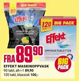 Europris EFFEKT MASKINOPPVASK tilbud
