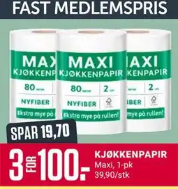 Europris KJØKKENPAPIR, Medlemspris tilbud