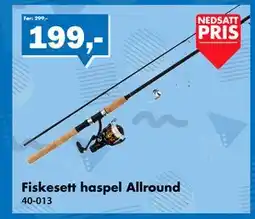 Biltema Fiskesett haspel Allround tilbud