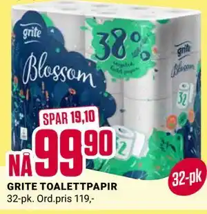Europris GRITE TOALETTPAPIR tilbud
