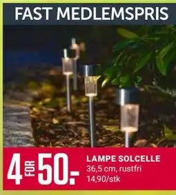 Europris LAMPE SOLCELLE, Medlemspris tilbud