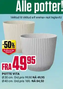 Europris POTTE VITA tilbud