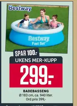 Europris BADEBASSENG, App-pris tilbud