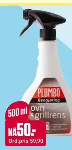 Europris PLUMBO ovn & grillrens tilbud