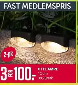 Europris UTELAMPE, Medlemspris tilbud