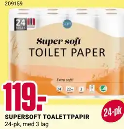 Europris SUPERSOFT TOALETTPAPIR tilbud