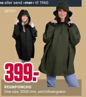 Europris REGNPONCHO tilbud