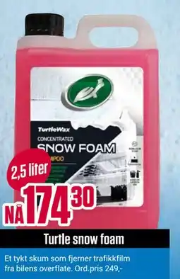 Europris Turtle snow foam tilbud