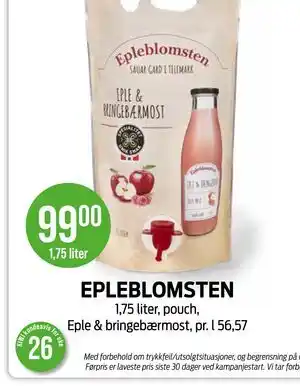 Kiwi EPLEBLOMSTEN tilbud