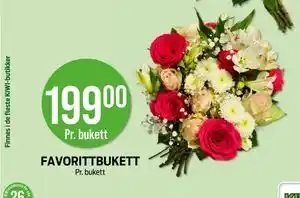 Kiwi FAVORITTBUKETT tilbud