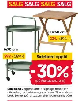 Rusta Sidebord tilbud