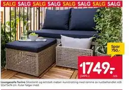 Rusta Loungesofa Torino tilbud