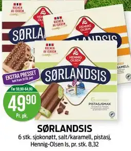 Kiwi SØRLANDSIS tilbud