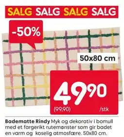 Rusta Badematte Rindy tilbud