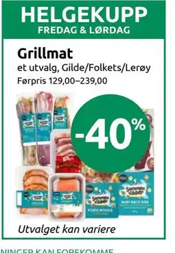 Joker Grillmat tilbud