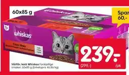 Rusta Våtfôr, katt Whiskas tilbud