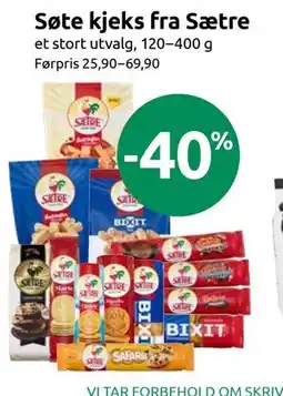 Joker Søte kjeks fra Sætre tilbud