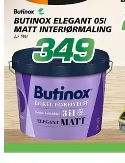 Coop Byggmix BUTINOX ELEGANT 05/ MATT INTERIØRMALING tilbud