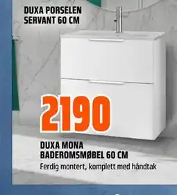 Obs Bygg DUXA MONA BADEROMSMØBEL 60 CM tilbud
