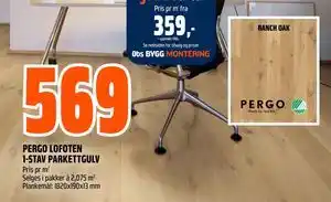 PERGO LOFOTEN 1-STAV PARKETTGULV