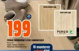 Obs Bygg PERGO TRONDHEIM 1-STAV LAMINATGULV tilbud