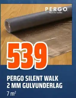 Obs Bygg PERGO SILENT WALK 2 MM GULVUNDERLAG tilbud