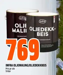 Obs Bygg INFRA OLJEMALING/OLJEDEKKBEIS tilbud