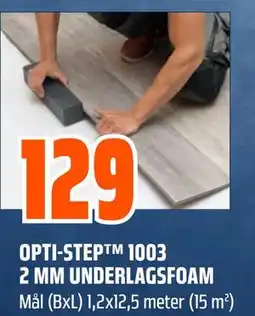 Obs Bygg OPTI-STEP 1003 2 MM UNDERLAGSFOAM tilbud