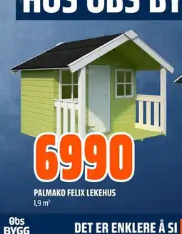 Obs Bygg PALMAKO FELIX LEKEHUS tilbud