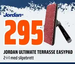 Obs Bygg JORDAN ULTIMATE TERRASSE EASYPAD tilbud