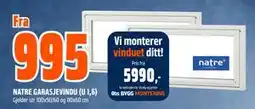 Obs Bygg NATRE GARASJEVINDU (U 1,6) tilbud
