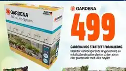 Obs Bygg GARDENA MDS STARTSETT FOR BALKONG tilbud
