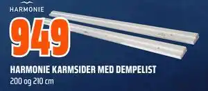 Obs Bygg HARMONIE KARMSIDER MED DEMPELIST tilbud