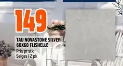 Obs Bygg TAU NOVASTONE SILVER FLISHELLE tilbud