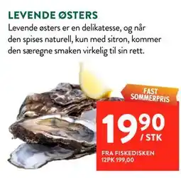 Jacobs LEVENDE ØSTERS tilbud