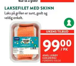 Jacobs LAKSEFILET MED SKINN tilbud