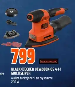 Obs Bygg BLACK+DECKER BEW200K-QS 4-I-1 MULTISLIPER tilbud